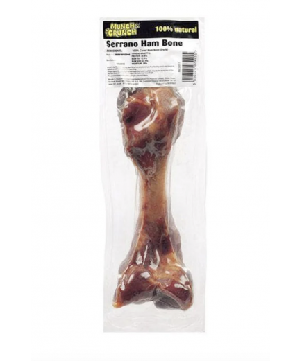 Munch & Crunch Serrano Ham Bone (100% Natural, For Dogs Only, Not Birds)